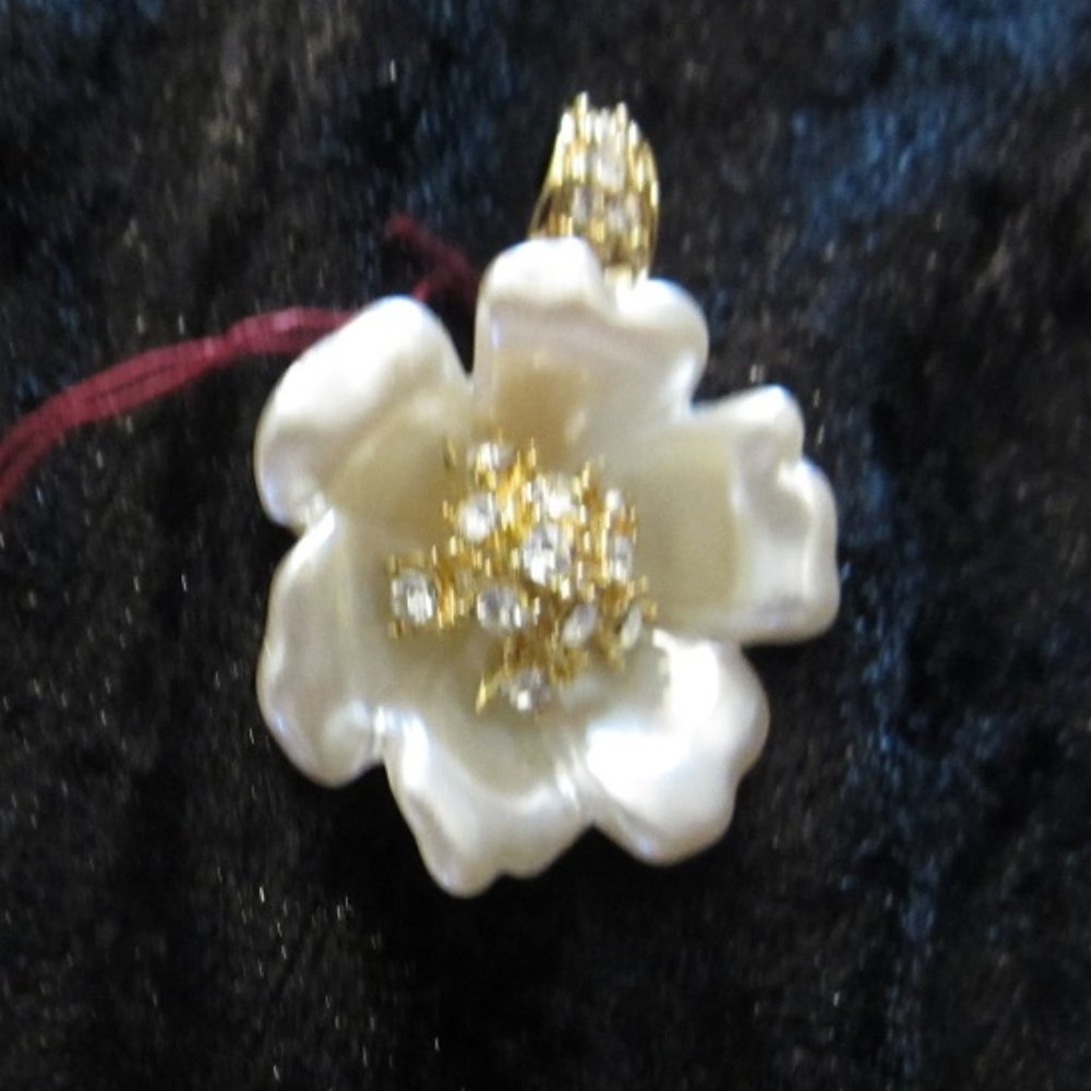 Vintage Nolan Miller Enamel & Swarovski Pendant